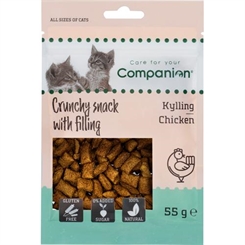 Companion Cat Crunchy med fyld - kylling - 50g - godbid til katte